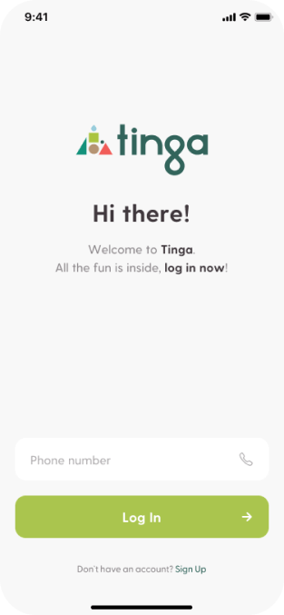 welcome page